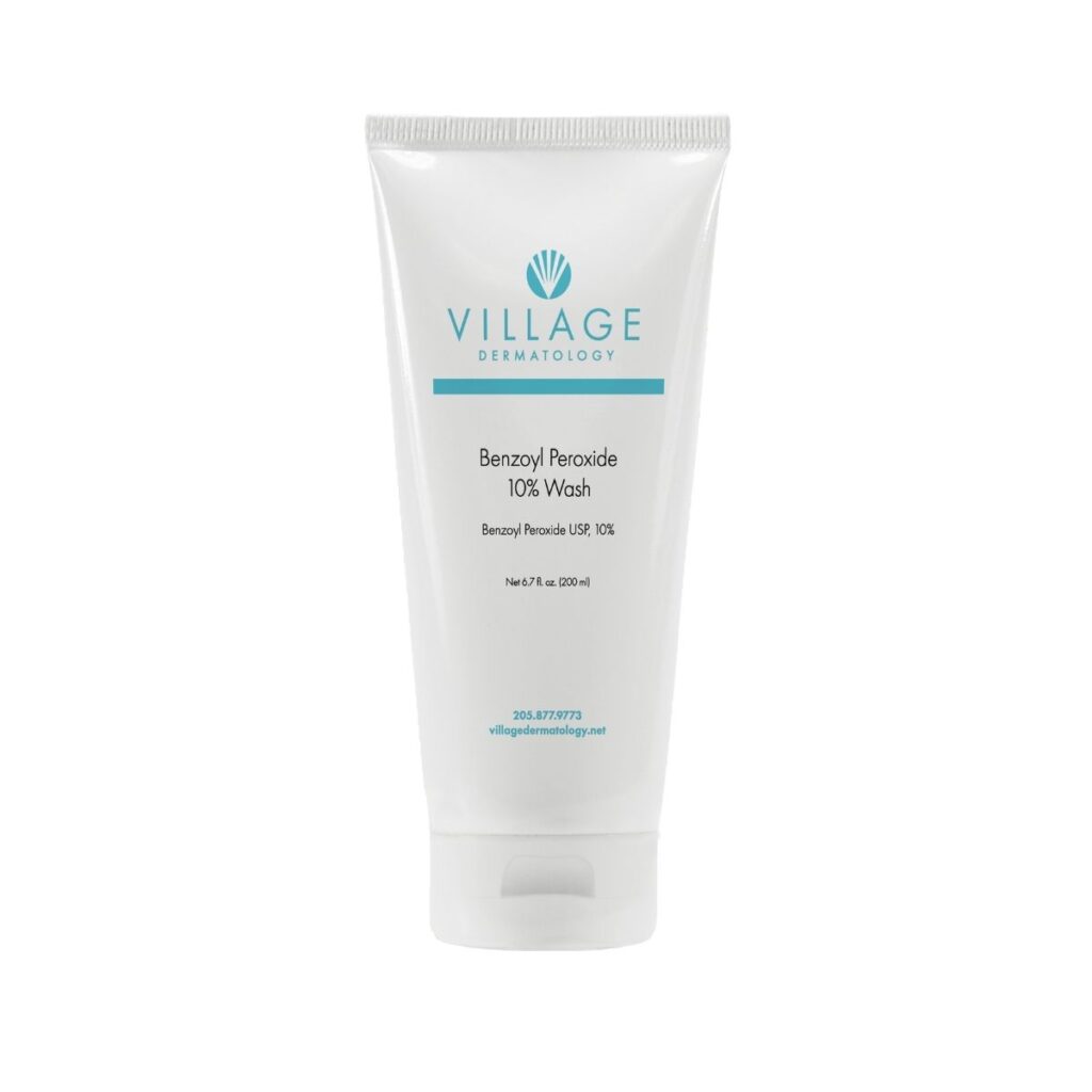 Village Dermatology Benzoyl Peroxide Wash 10 Village Dermatology Store